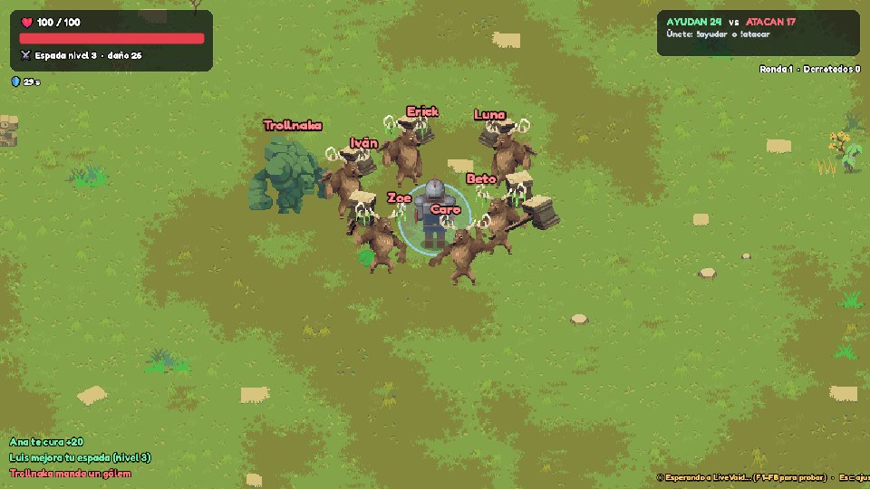 Juego Ruinas Antiguas: el público manda monstruos con su nombre